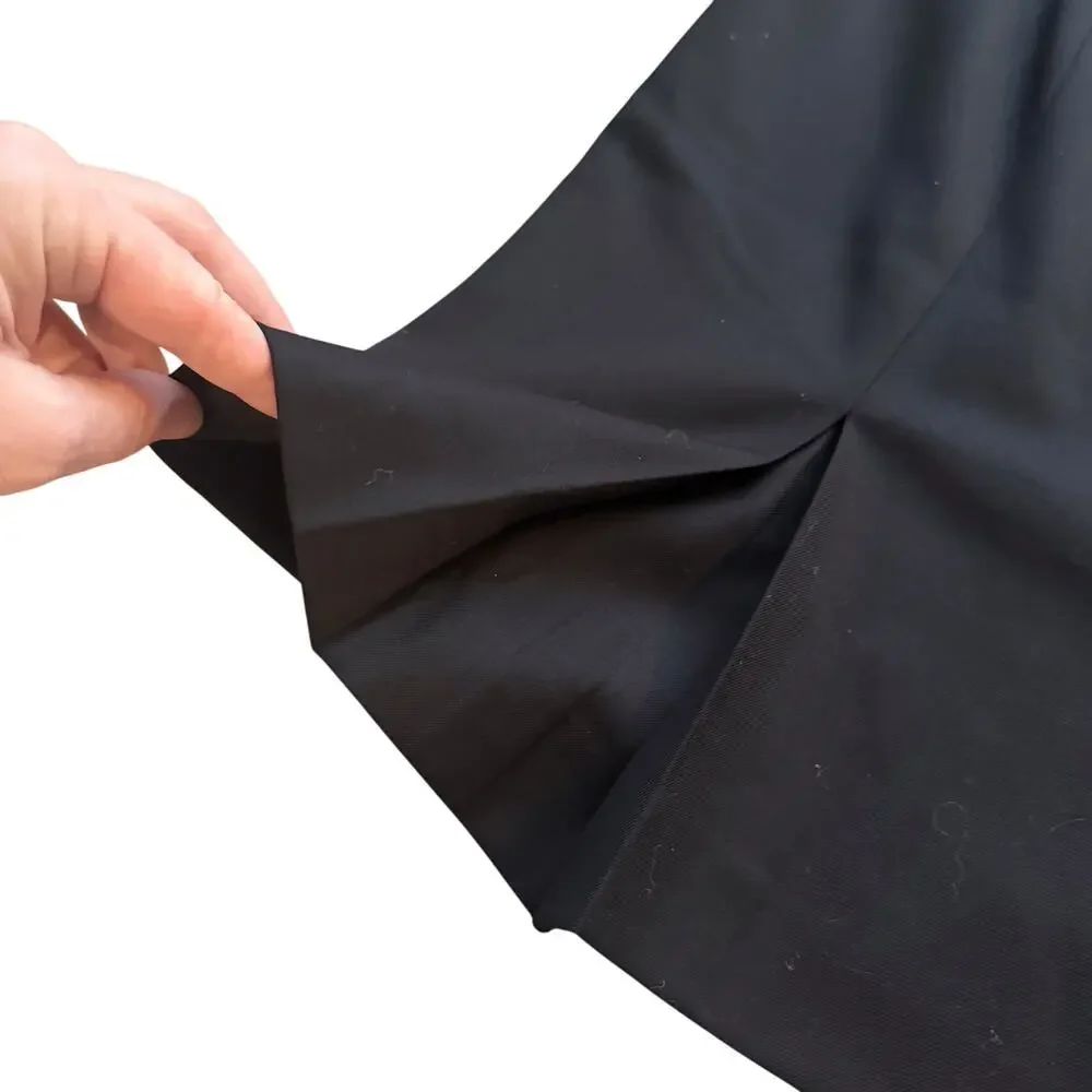 VTG J. Crew 100% Wool Skirt Womens Sz. 10  Black Professional Pencil Academia‎